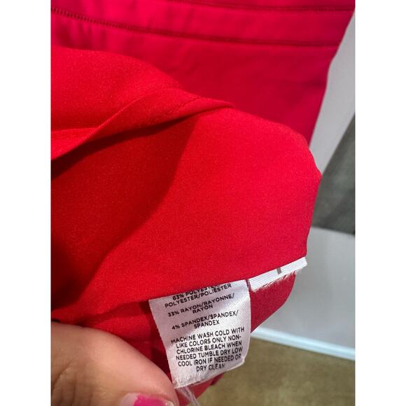 Talbots Red Sleeveless Dress Size 10 - Picture 5 of 6